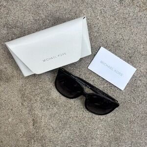 Michael Kors Black Sunglasses with White Case